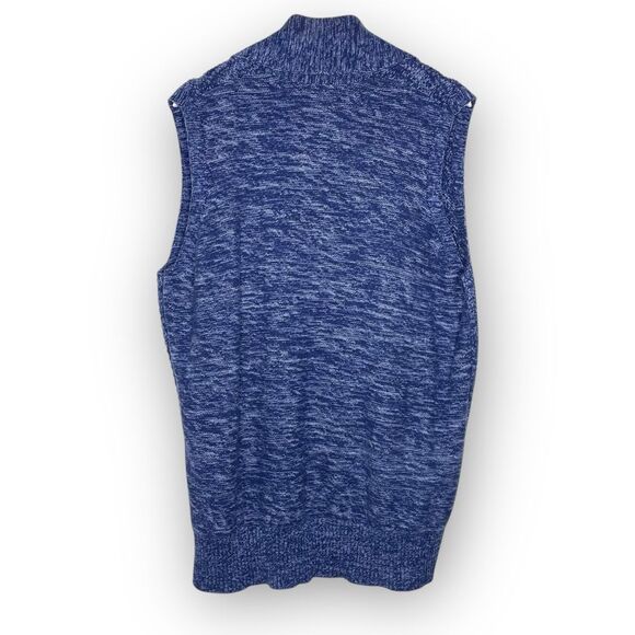 GAP Gap For Good Indigo Blue Sleeveless Knit Cardigan Vest Draped Women Size XXL - Picture 2 of 11